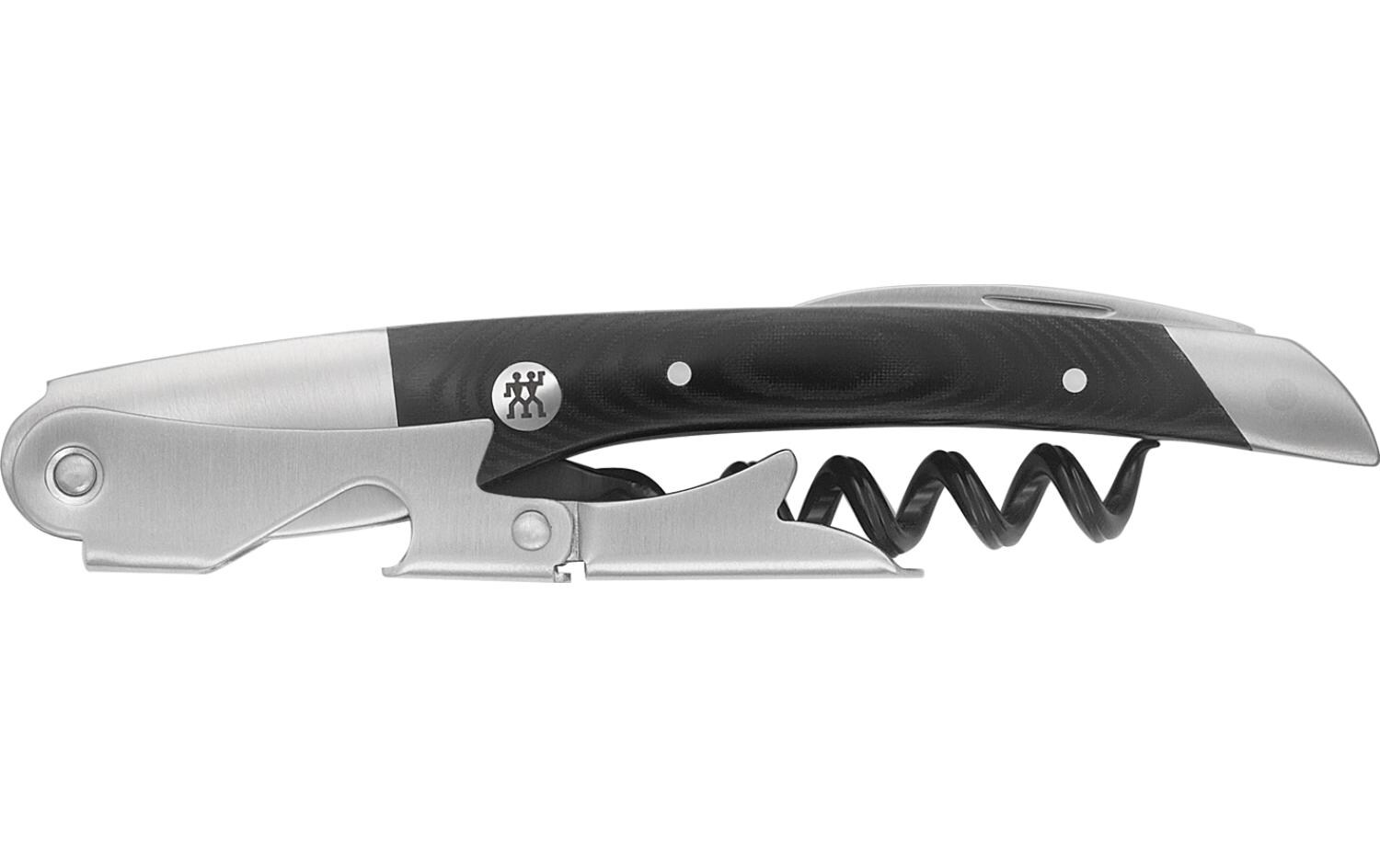 Kellnermesser Classic Matt, 12.1 x 2.6 cmZusammenklappbarer Kellnermesser mit 3-in-1-Funktion