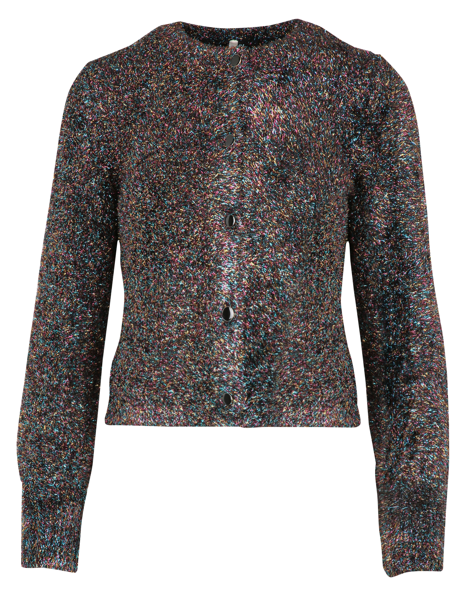 Gilet droit en maille | Noir