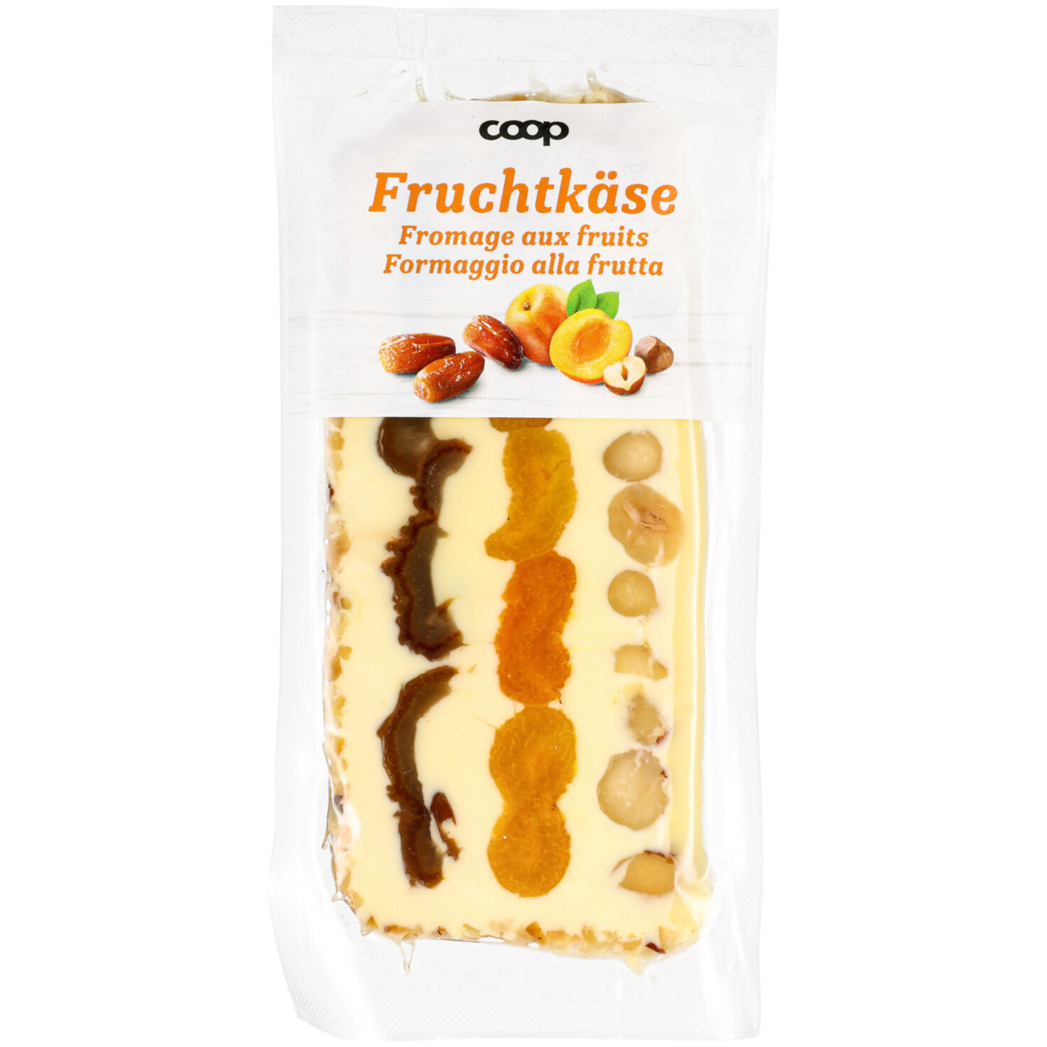 Fruchtkäse mit Aprikosen, Datteln & Haselnüssen