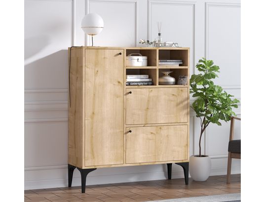 CONCEPT1 - Bahut Ewa chene saphir 100 x 35 x 125cm