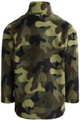 Nordbjørn Malö Fleecejakke, Camo Splash Deep Lichen Green