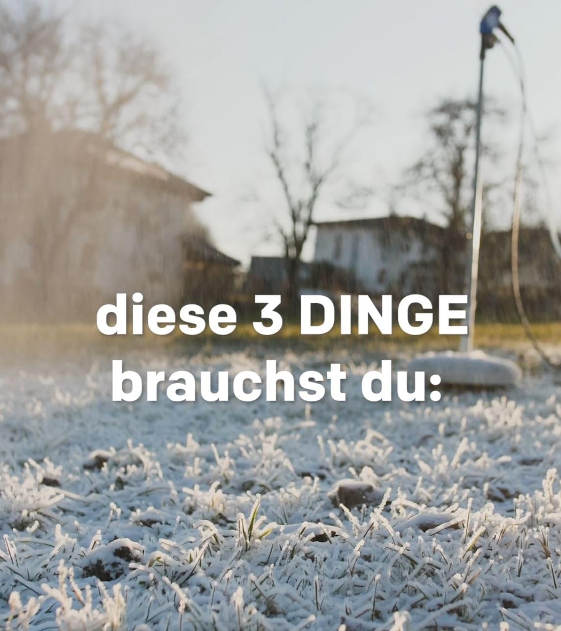 Frau Holle 2.0 - die Schneekanone für deinen Garten