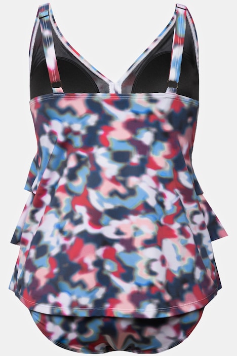 Tankini, Volants, Softcups, Träger verstellbar, recycelt