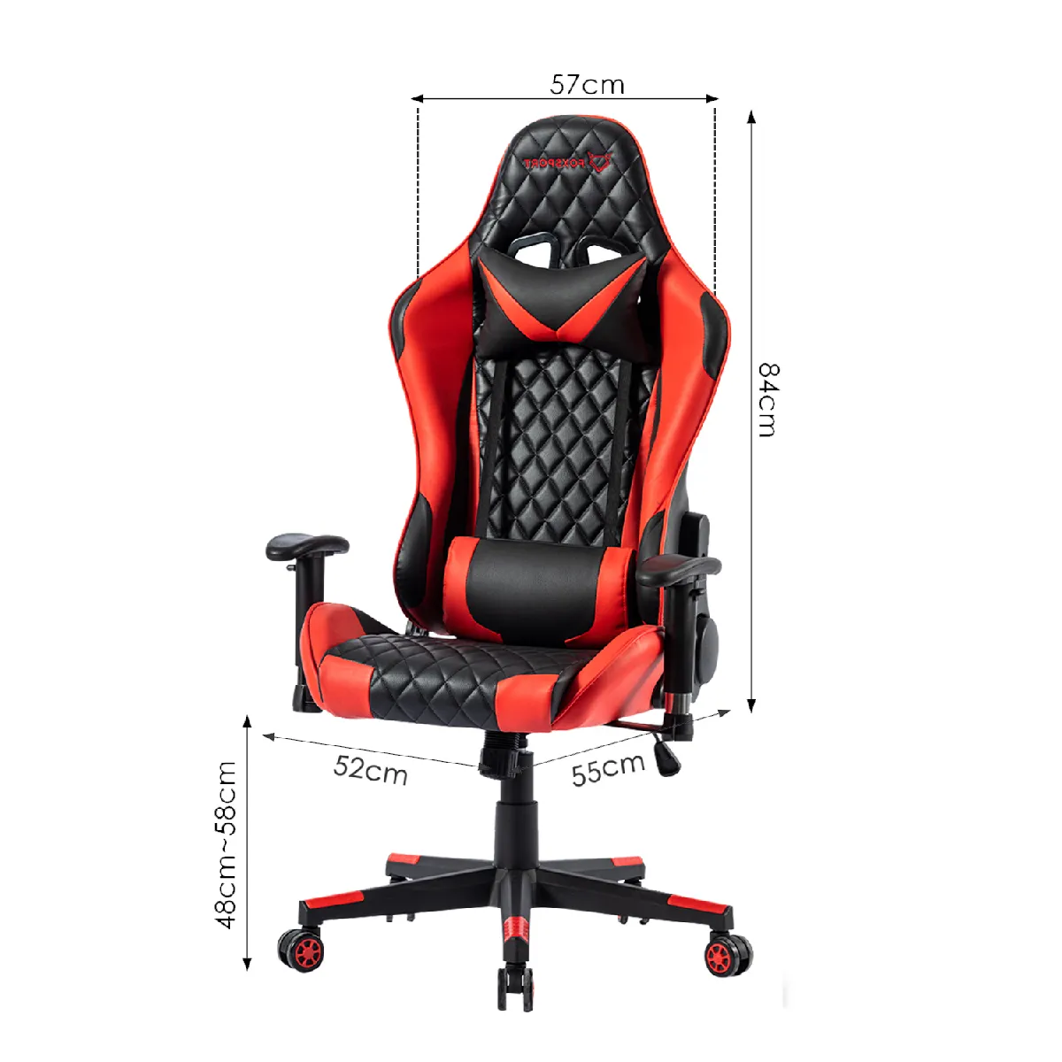 Foxsport Fauteuil Gaming - Rouge
