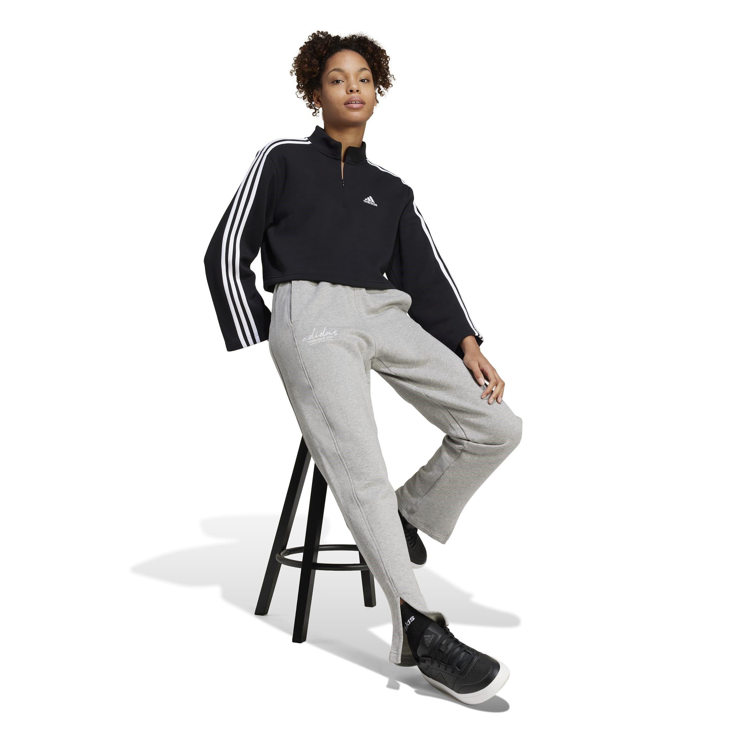 adidas Signature Graphic Embroidery French Terry Straight Leg Joggers