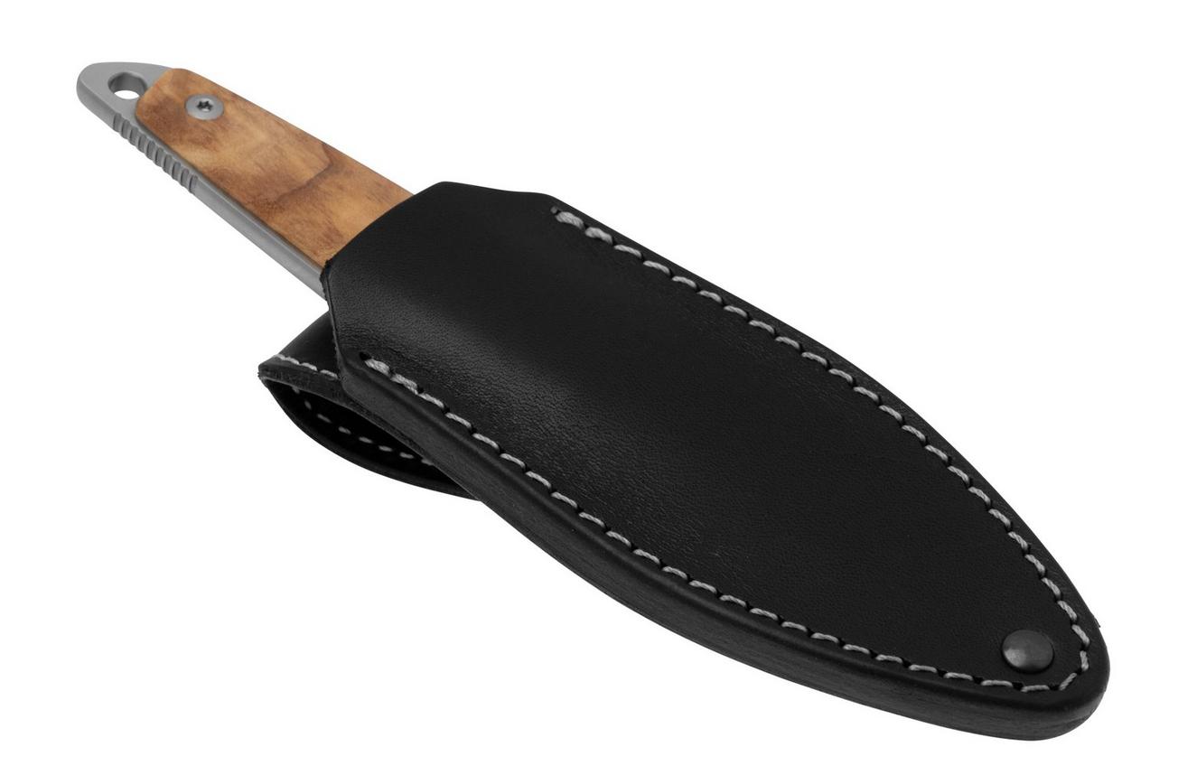 MKM Makro 1 Droppoint MK-MA01-O Olive Wood, vaststaand mes, Jesper Voxnaes design