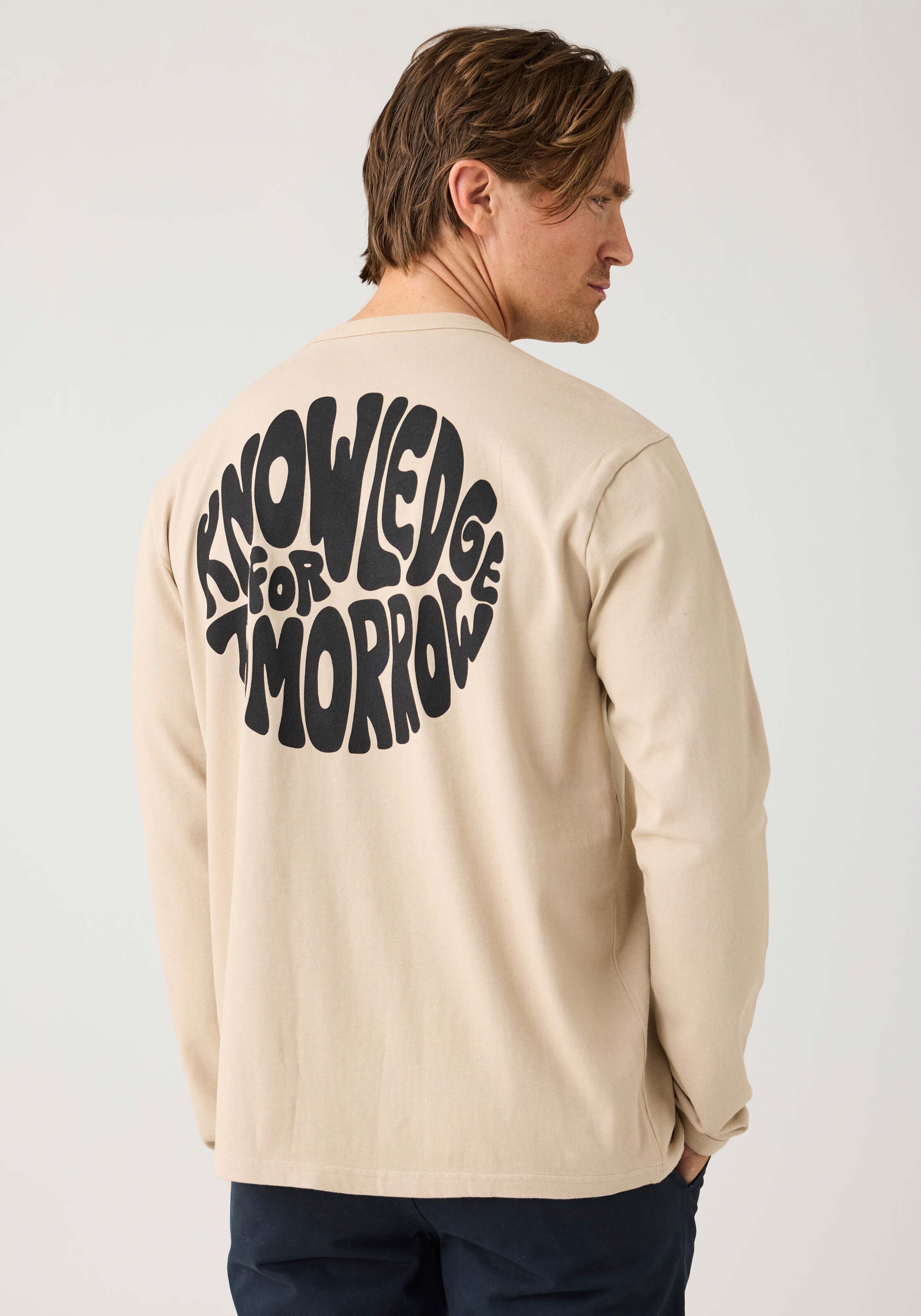 Knowledge Cotton Apparel Longsleeve SOS Light Feather Gray