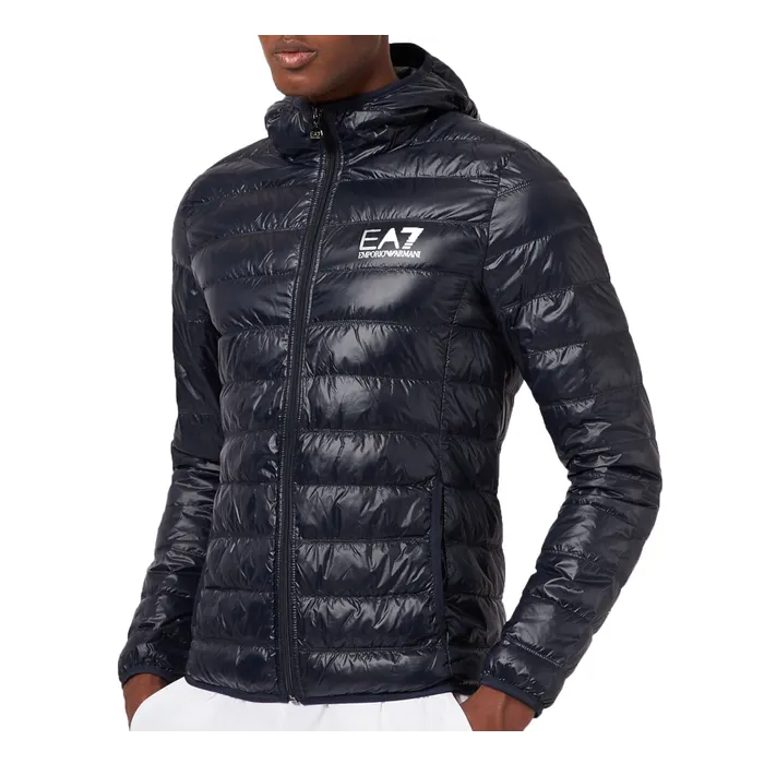 EA7 Train Core ID Down Light Hoodie Jas Heren
