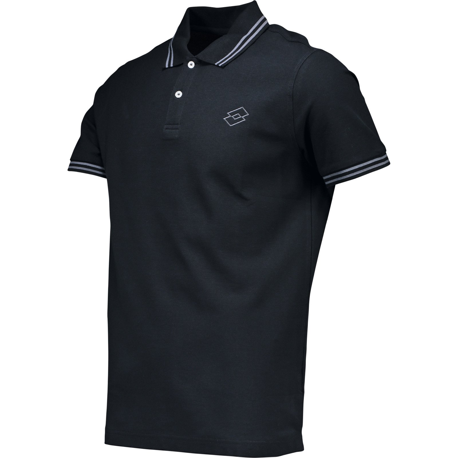 Lotto Herren-Poloshirt Streifen M, bordeaux