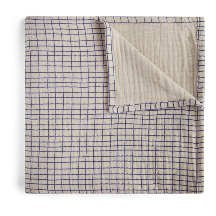 garbo&friends Couverture légère Checks | Cobalt