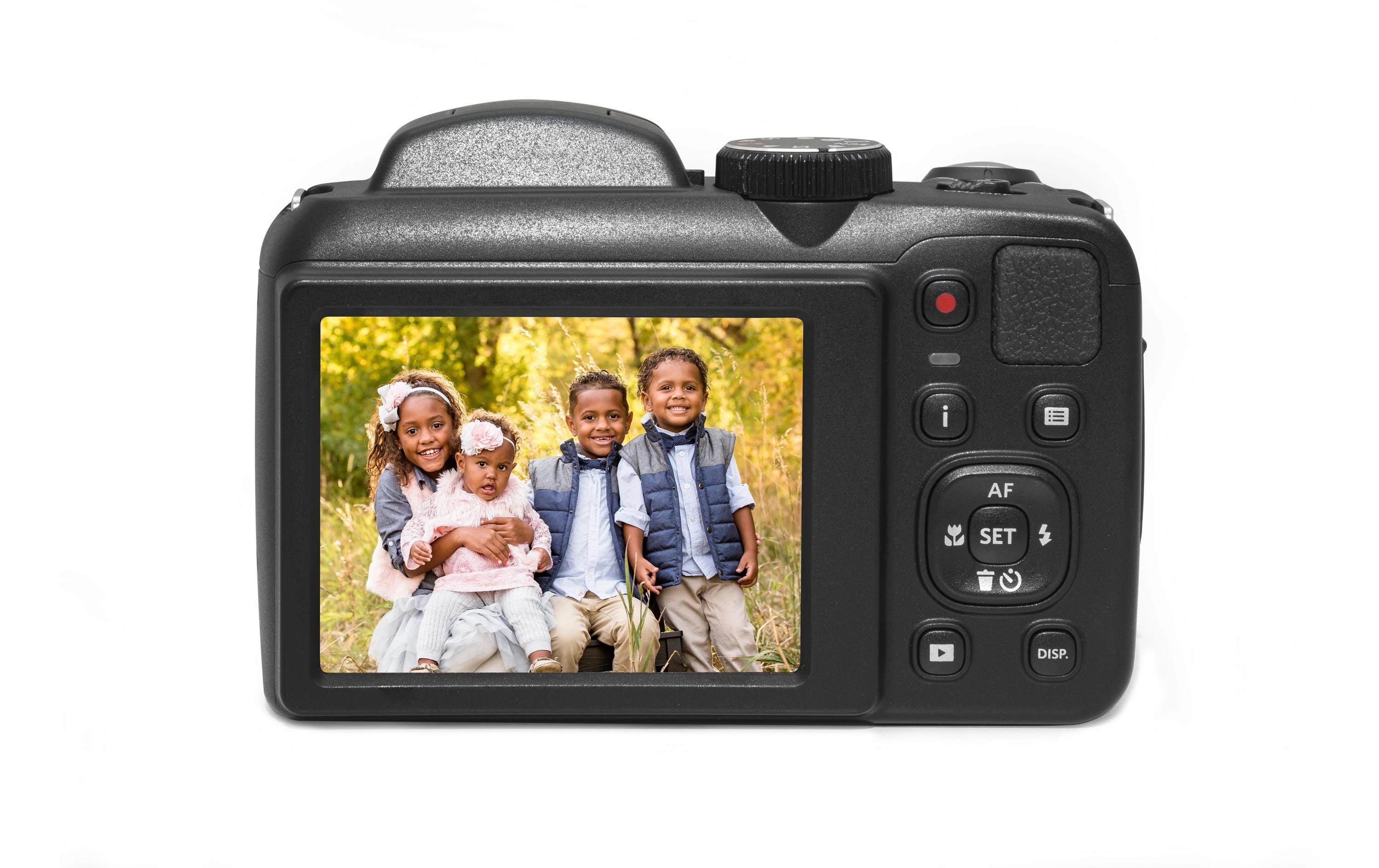 Fotokamera Pixpro Astra Zoom AZ255 – Schwarz<br>Vielseitige, kompakte Kamera für Foto- und Filmaufnahmen