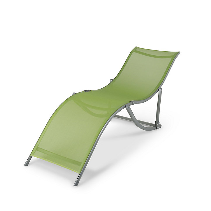 Bain de soleil métal et toile Blooma Papaya vert lettuce