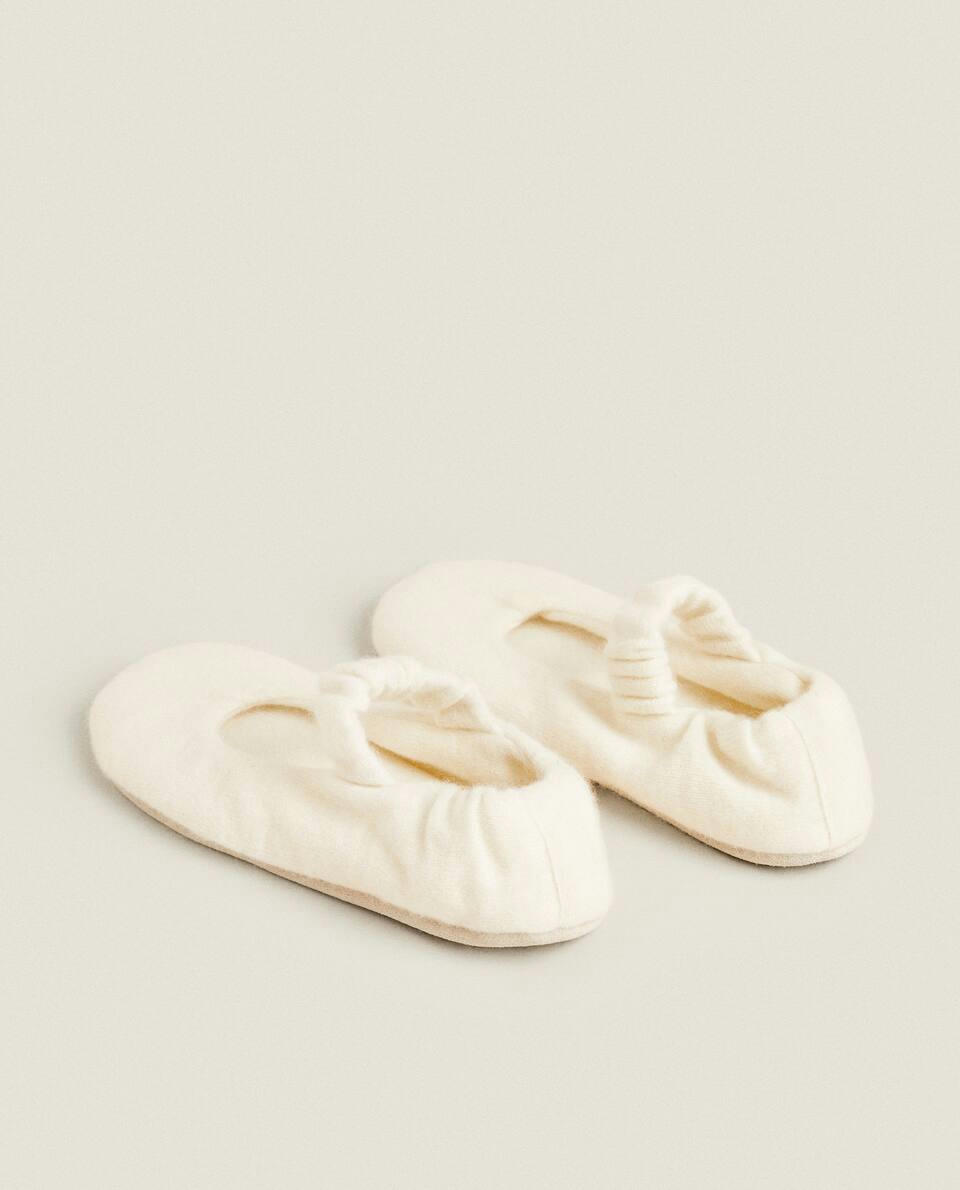 pantufas de cashmere