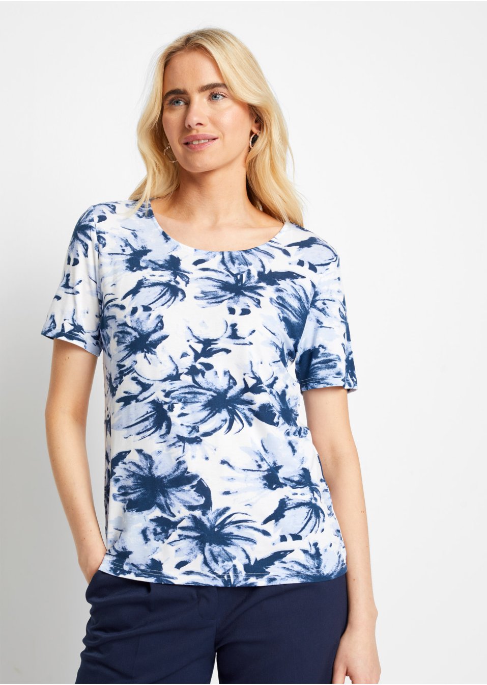 T-shirt à motif floral
