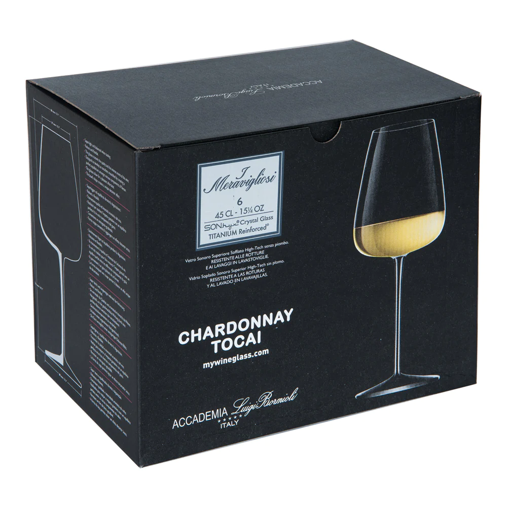 Boîte de 6 verres à pied Meravigliosi 45 cl Bormioli Luigi