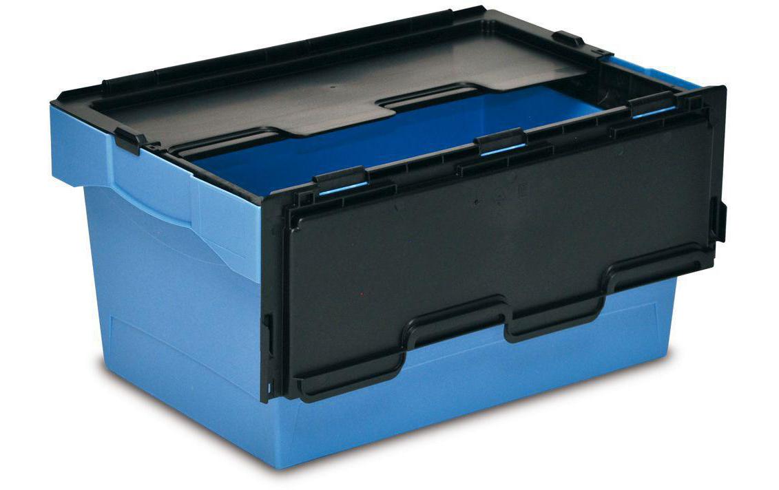 Schachtelbehälter NESCO 600 x 400 x 315 mm BlauSchachtelbehälter mit Bügel