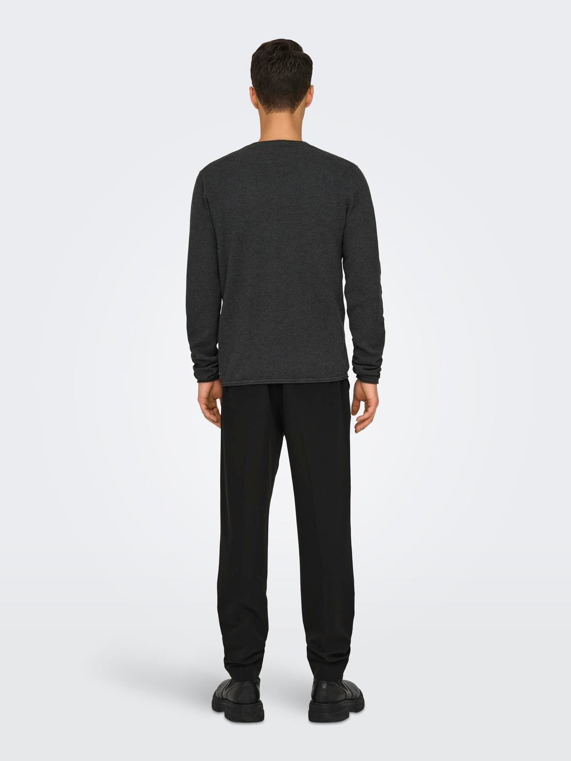 ONSFELIX Pullover Dark Grey Melange