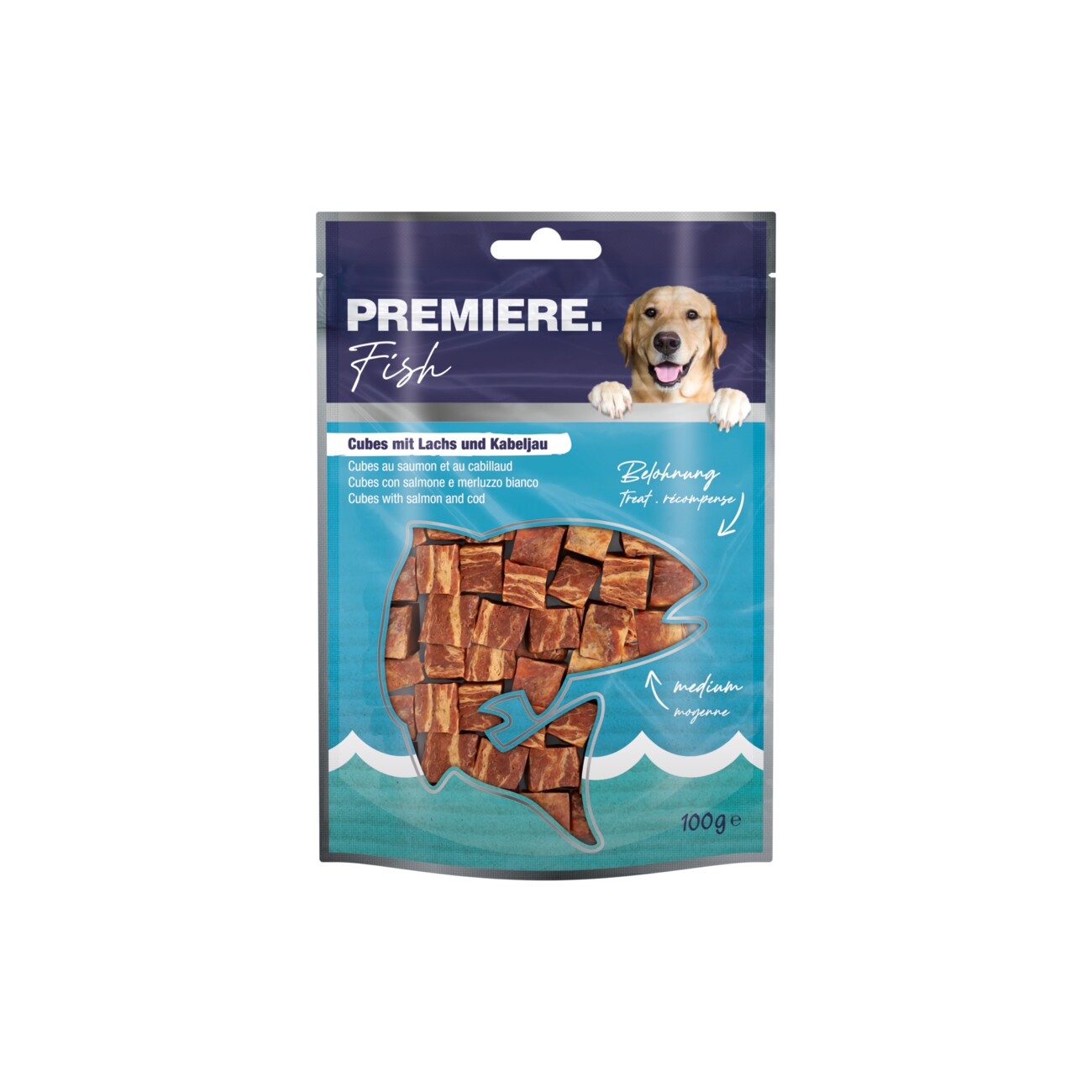 PREMIERE Fish Cubes mit Lachs & Kabeljau 100g