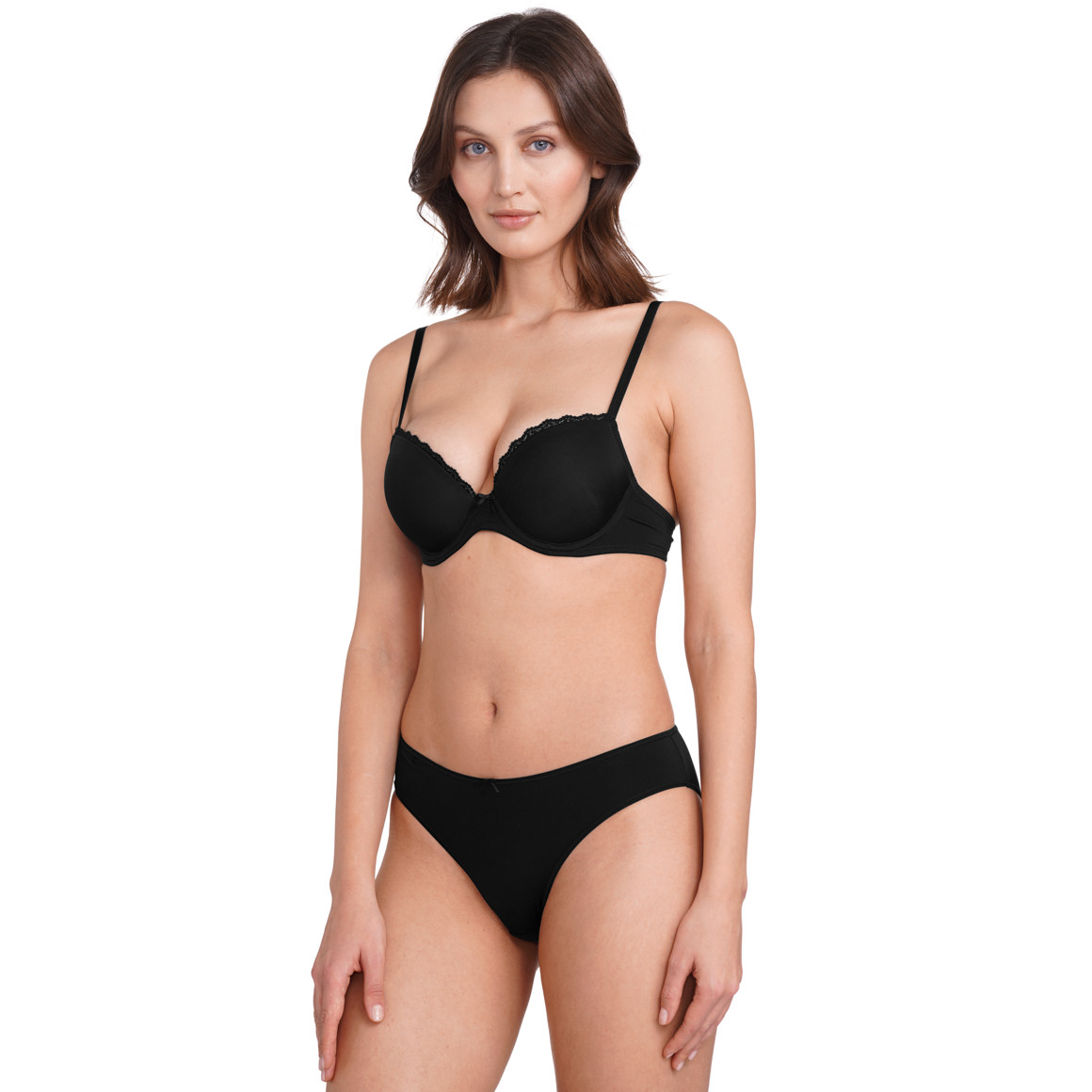 Gina Benotti 3 Damen Slips im Basic-Look schwarz