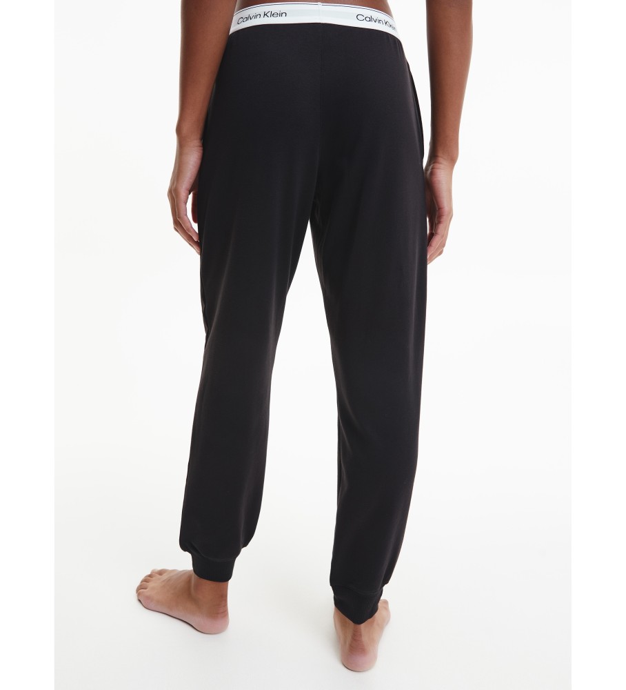 Calça de pijama comprida Calvin Klein Modern Cotton, preta.