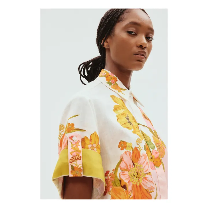 Alémais Chemise Silas Lin | Vert anis