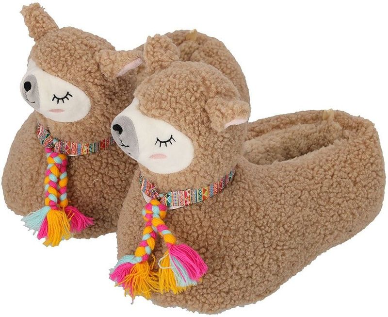 Apollo - Pantoffels - Bruin - Alpaca - 1 x Paar