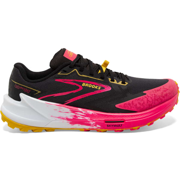 Chaussure trail BROOKS CATAMOUNT 3 W BLACK/DIVA PINK/LEMON CHROME