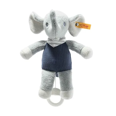 Steiff GOTS Eliot Elefant Spieluhr, 22 cm