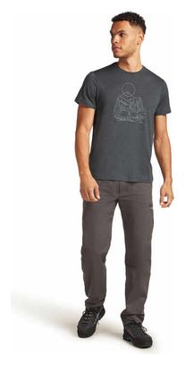 T-shirt Technique Icebreaker Merino 150 Tech Lite III Sunset Camp Noir
