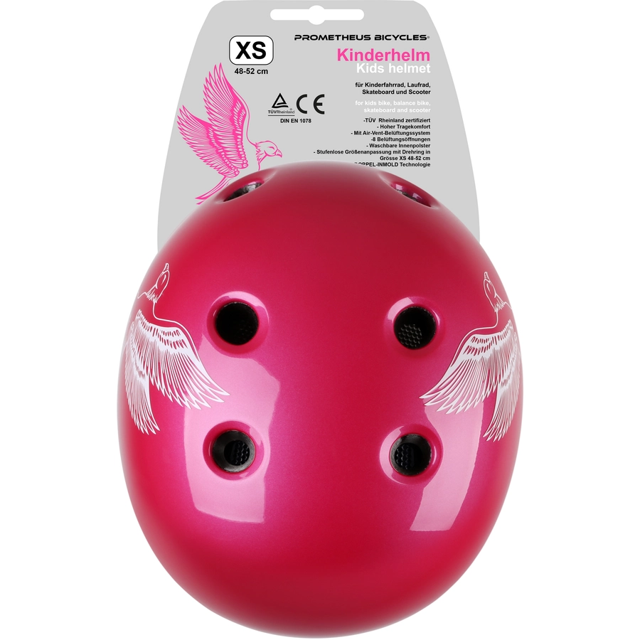 PROMETHEUS BICYCLES® Fahrradhelm Größe XS 48-52 cm rosa