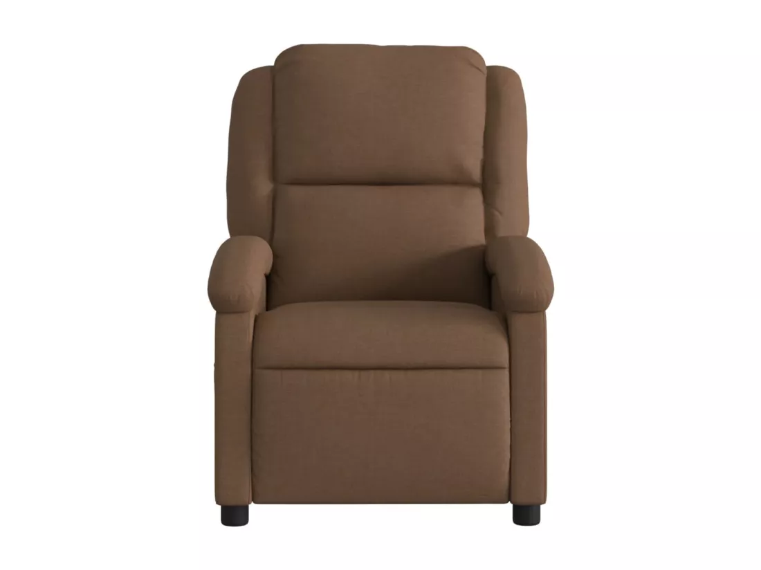 Fauteuil massant inclinable Marron Tissu