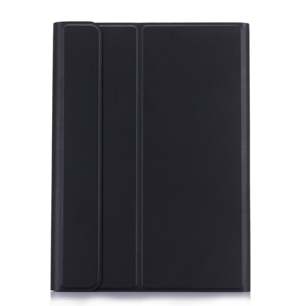 Samsung Galaxy Tab S8 / Tab S7 Leder Tasche mit abnehmbarer Bluetooth Tastatur Keyboard   S-Pen Halterung (QWERTY) - Schwarz