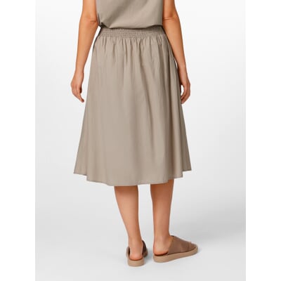 Damen-Midirock breiter Bund, Sand