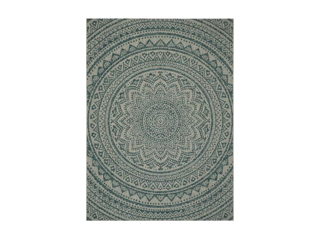 Tapis Light Grey & Teal 160 X 231 cm - Kalene