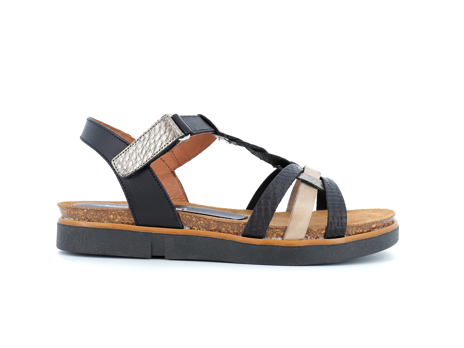 Xapatan-BUFATI 1532 Cuir Noir Bronze