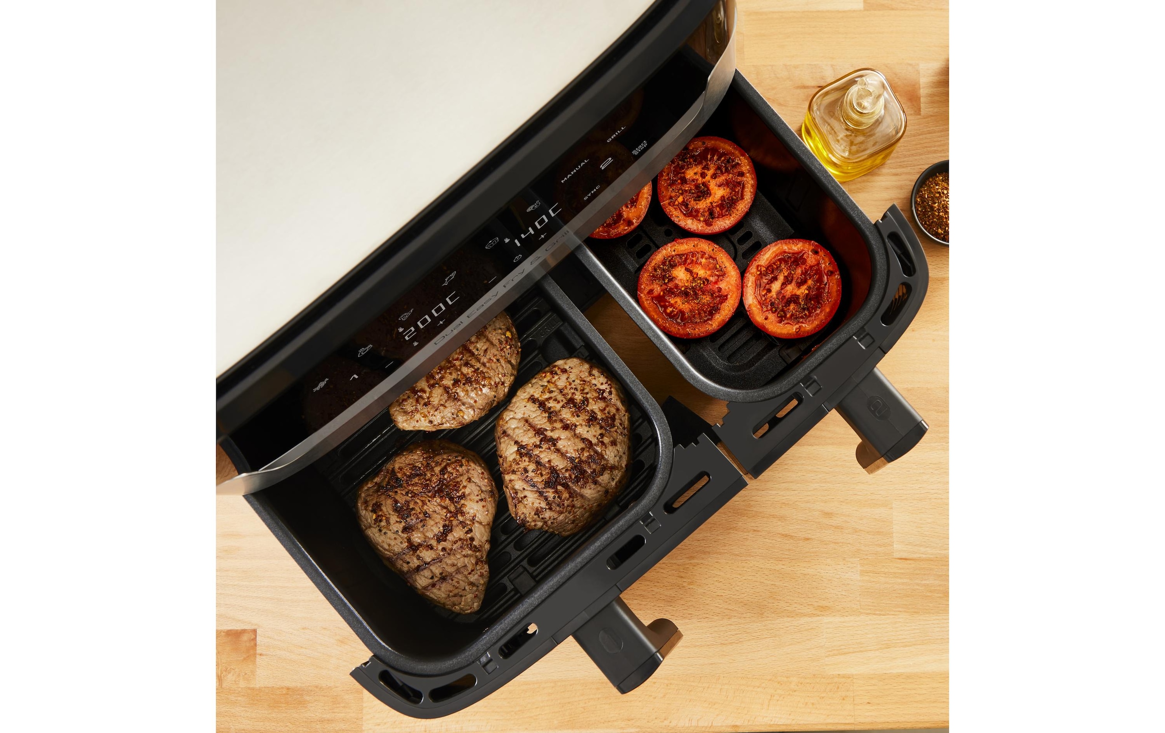 Tefal Heissluftfritteuse »Dual Easy Fry & Grill EY905N« 2280 W