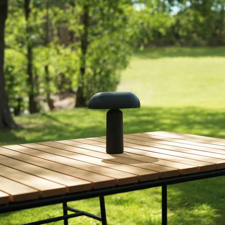 Normann Copenhagen - Porta LED Akku-Tischleuchte, schwarz