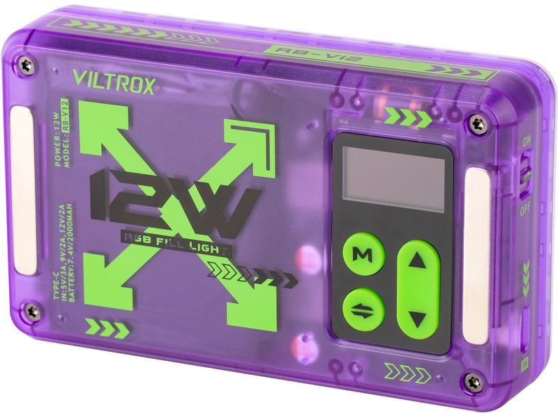 Viltrox Videoleuchte RB-V12 RGB LED Light Panel Magnetische tragbare RGB-LED-Leuchte