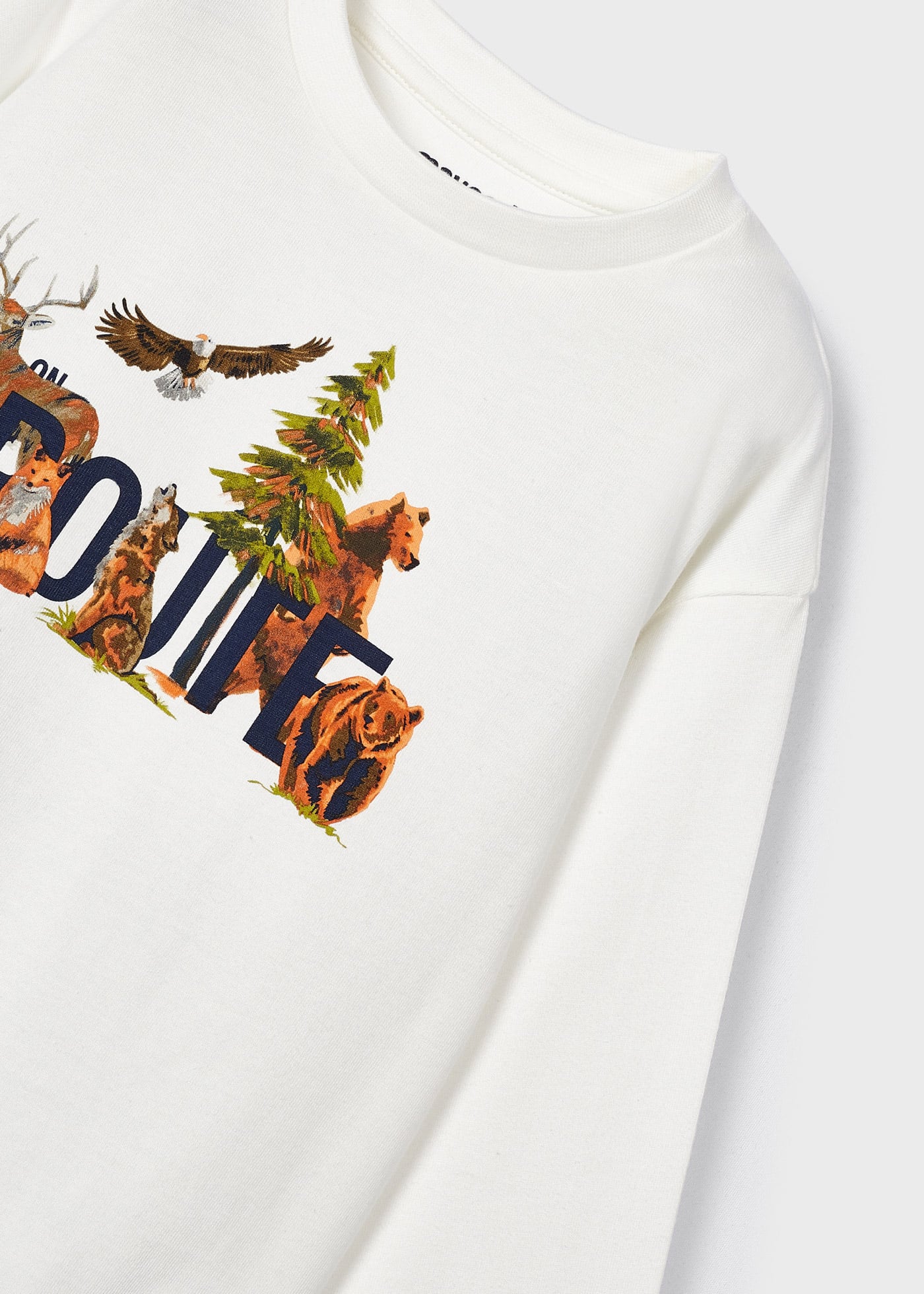 Camiseta infantil Better Cotton com ombros caídos