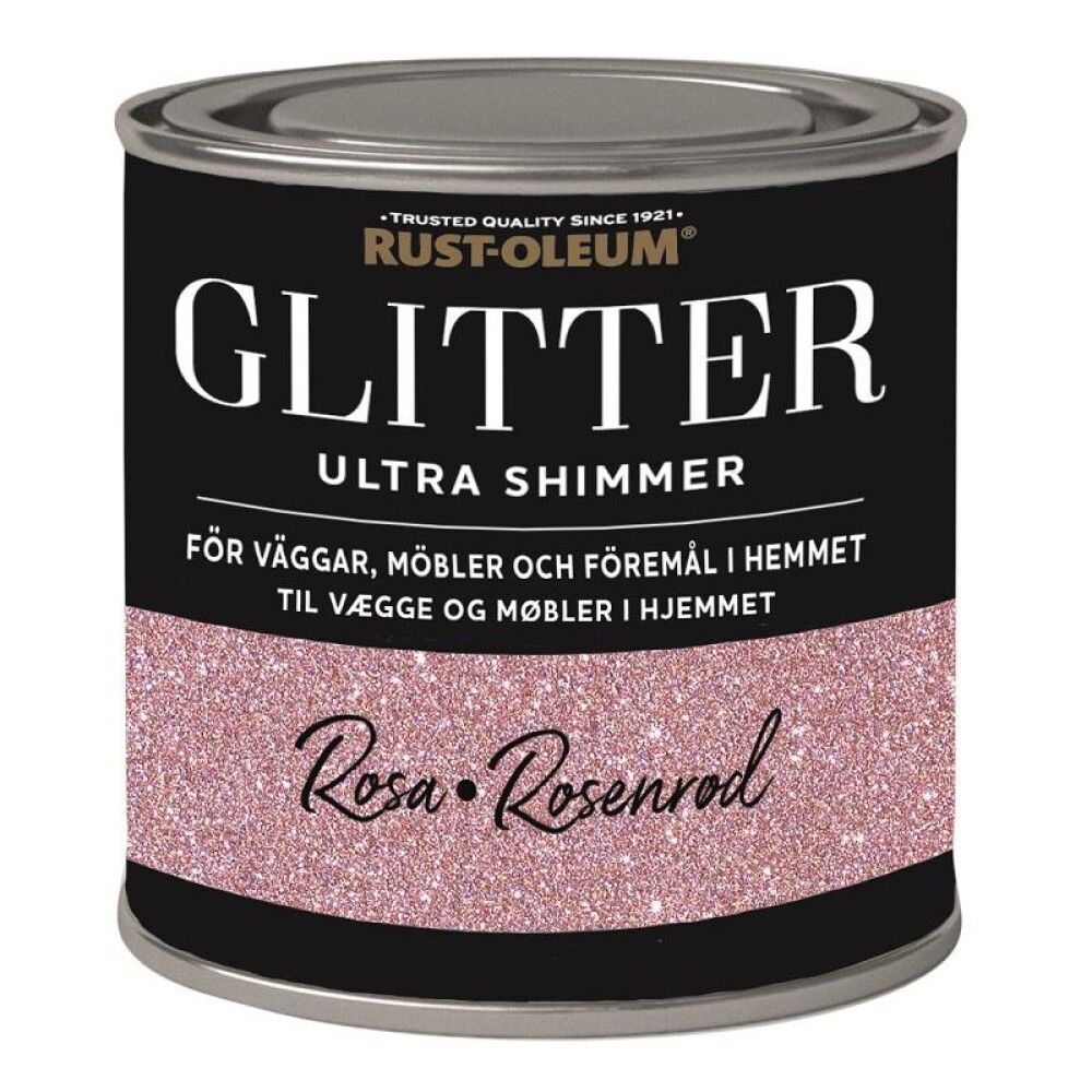 GLIMMERMALING RUST-OLEUM ULTRA SHIMMER ROSA GULL 250 ML
