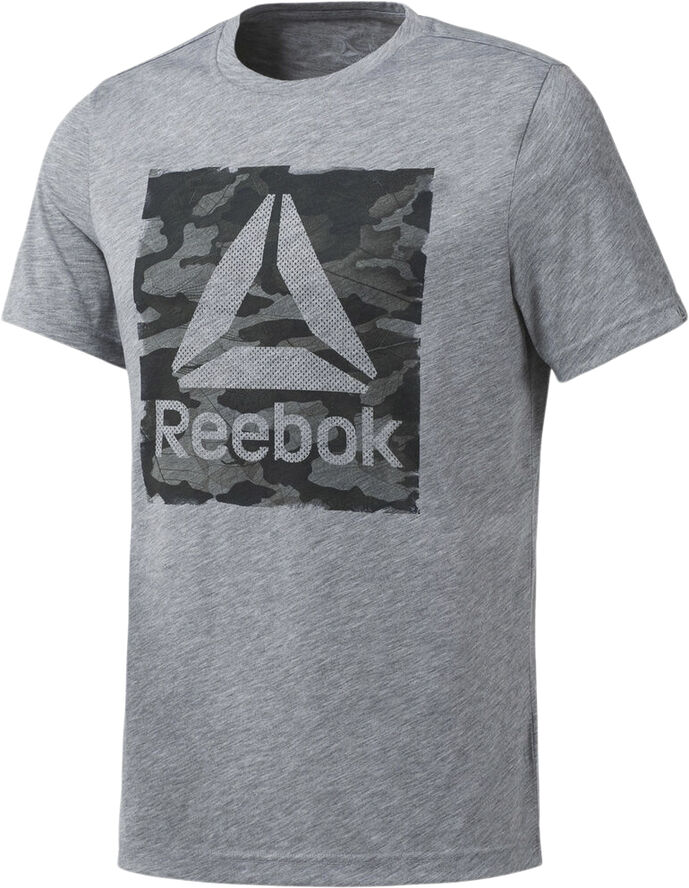 Reebok Camo Logo T-shirt Grå