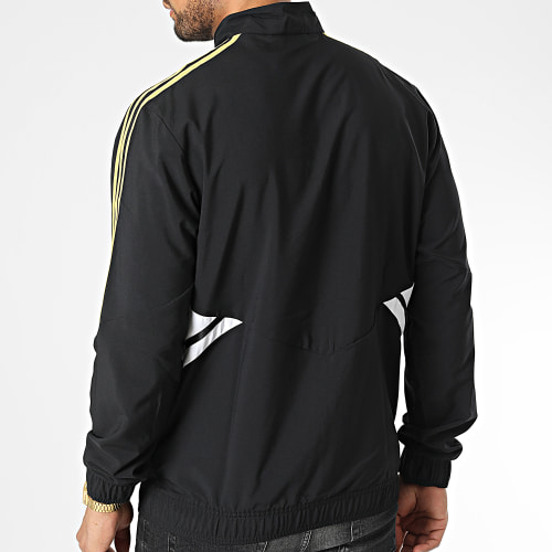 Veste Zippée A Bandes Juventus HA2645 Noir