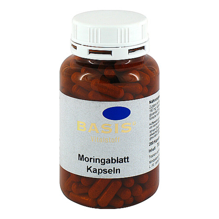 Moringa Blatt Kapseln, 200 St