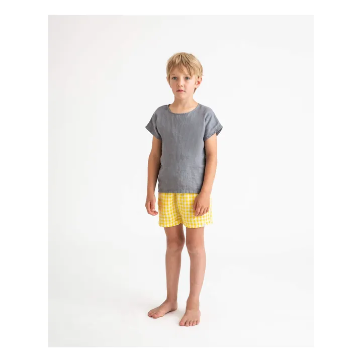 Matona Short Vichy Lin | Jaune