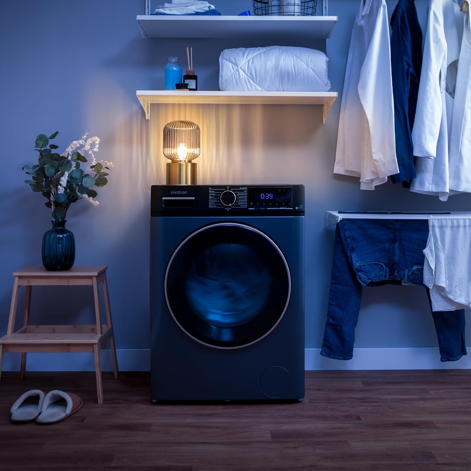 Cecotec Lave-linge 8 kg Bolero DressCode 8610 Inverter Steel A. Chargement Frontal, 1400 RPM, SteamMax, Motor Inverter Plus, 15 Programmes, OnSmart, Stop&Go, DrrumClean, Caoutchouc Antibactérien