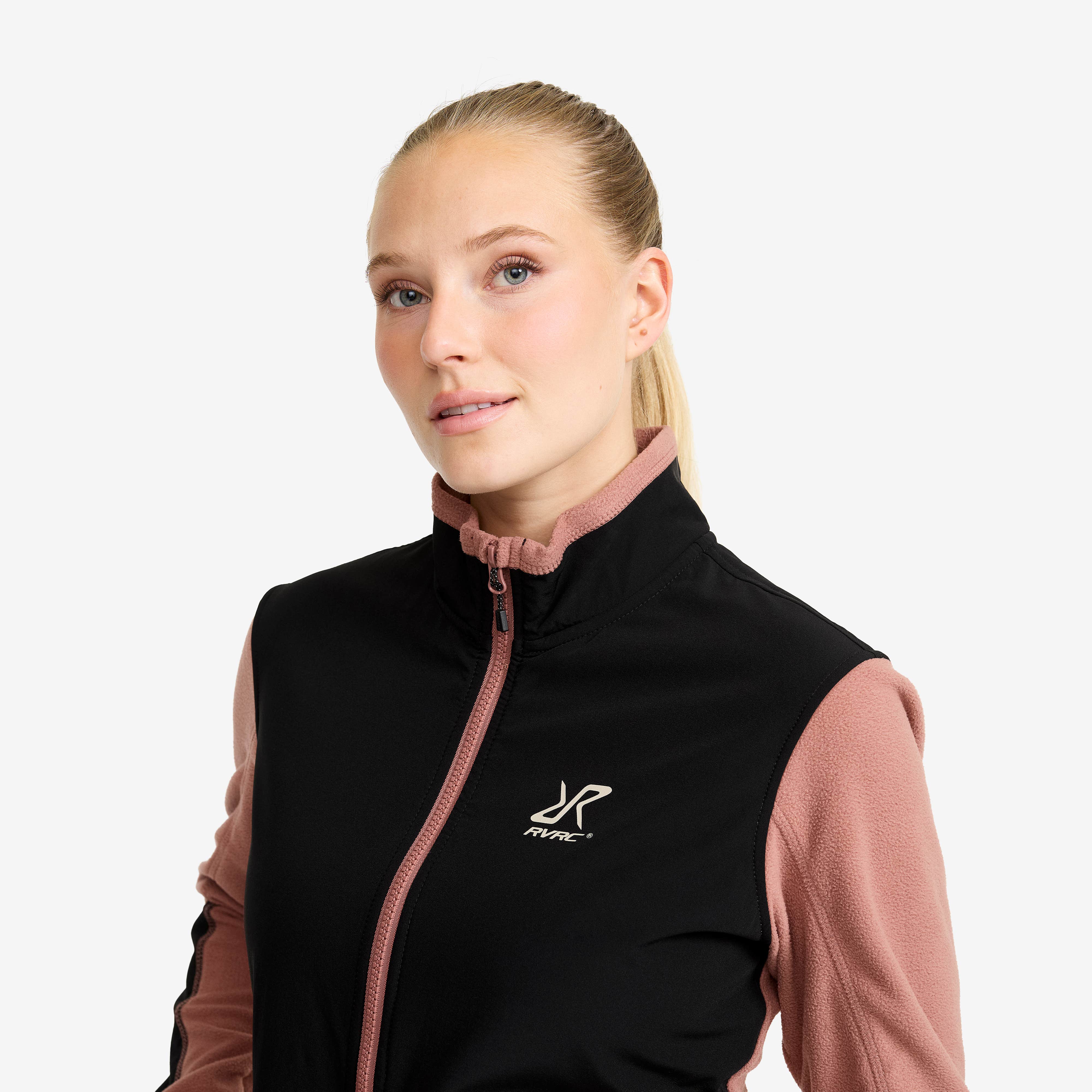 River Hybrid Fleece Dame Pink Wood