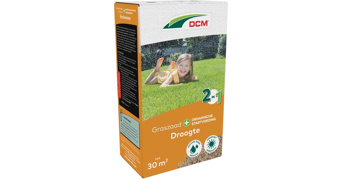 DCMGraszaad Plus Droogte 1,05 kg zaden  (Tot 30 m²)
