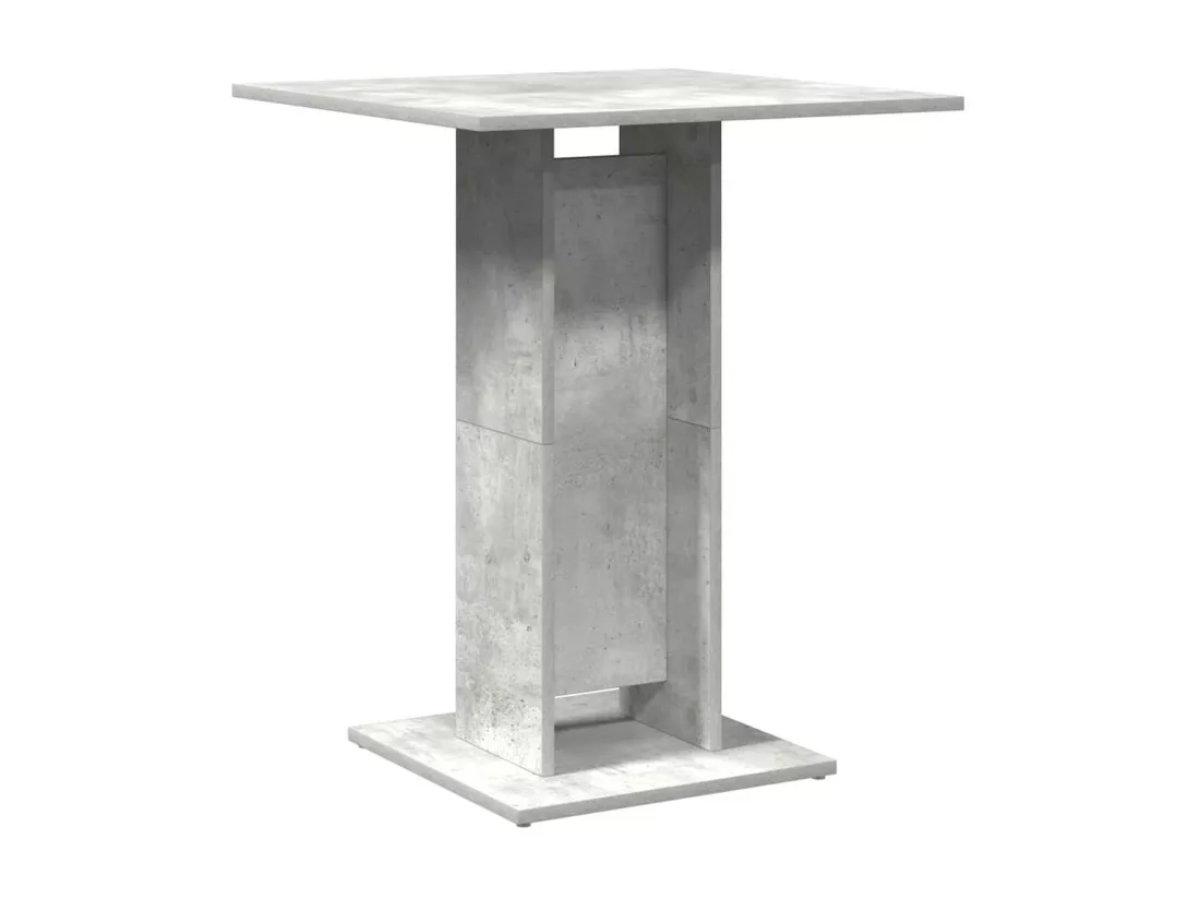 Table de bistro Gris béton 60x60x75 cm Aggloméré