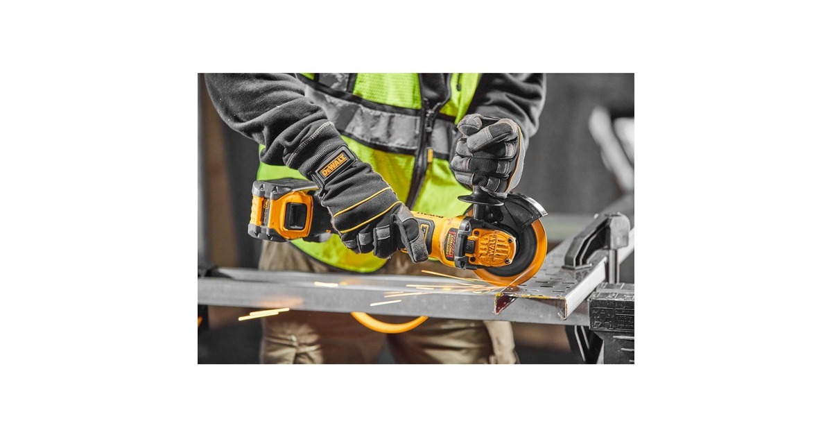 DEWALTDCG409NT-XJ FLEXVOLT Advantage Accu haakse slijper, 18 Volt  (Geel/zwart, Incl. T STAK-Box II, Accu en oplader niet inbegrepen)