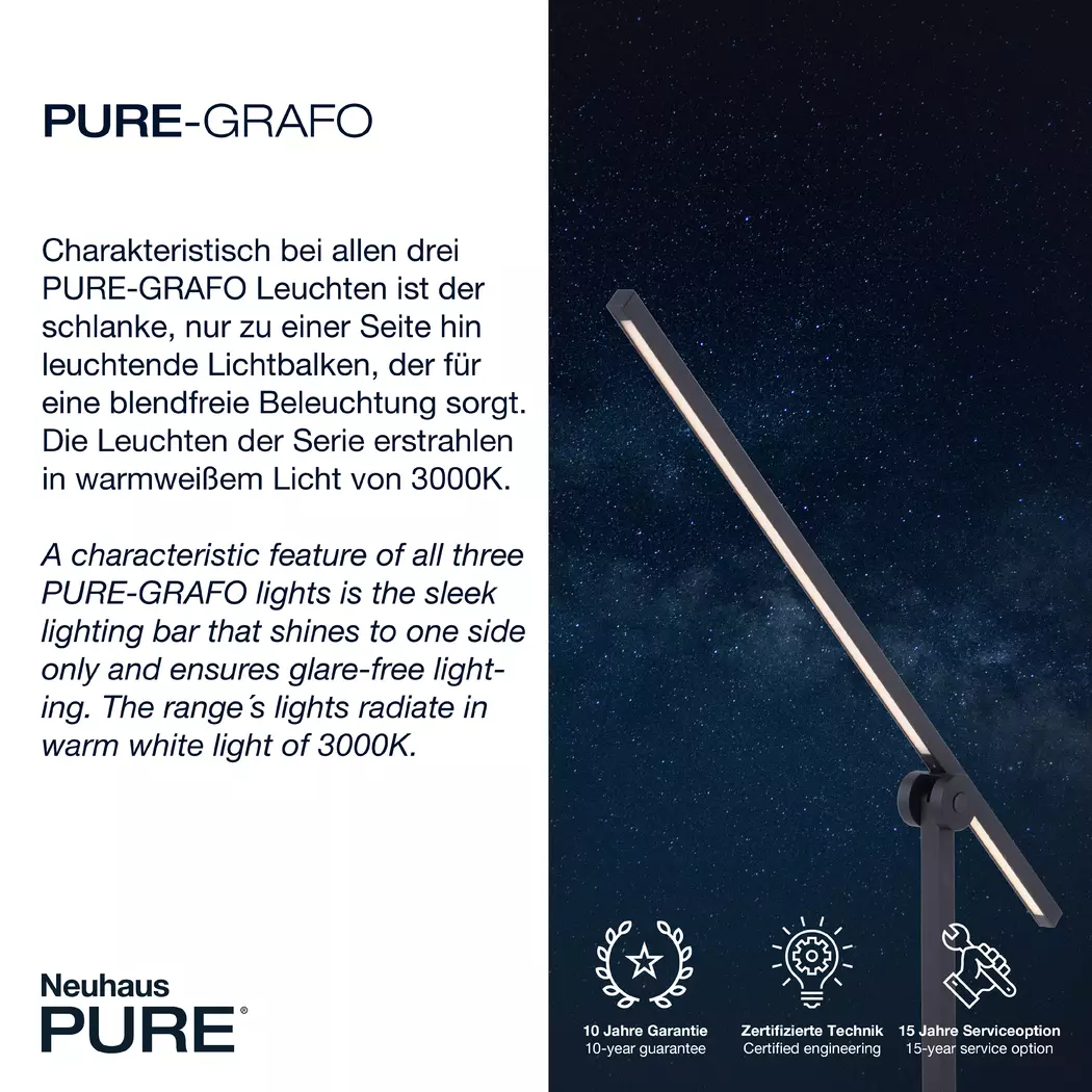 LED-Tischleuchte Pure Grafo